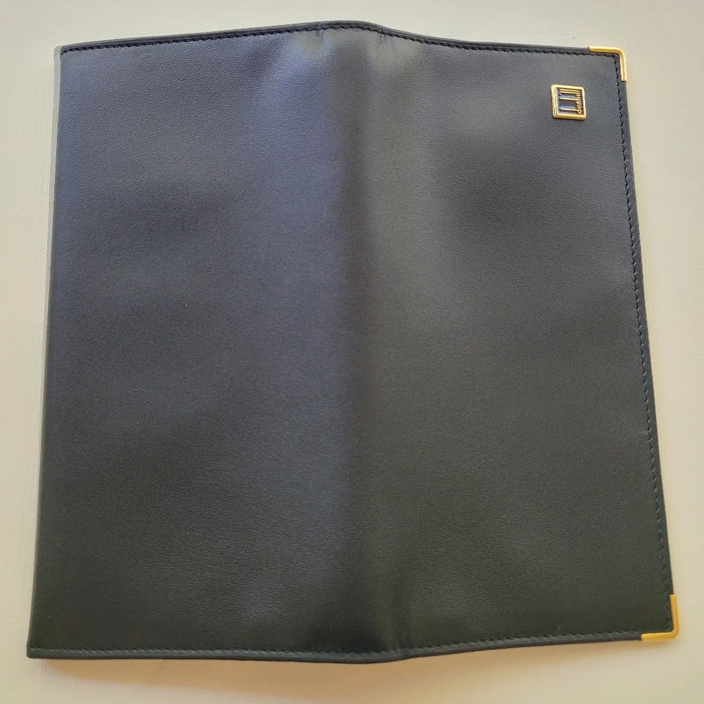 Dunhill Black Long Bifold Wallet